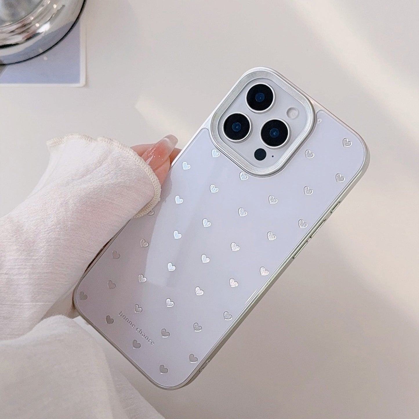 Funda de teléfono Gilt ins love apple 16 para móvil 17pro max para iPhone14 antigolpes 11 cristal 13 carcasa dura