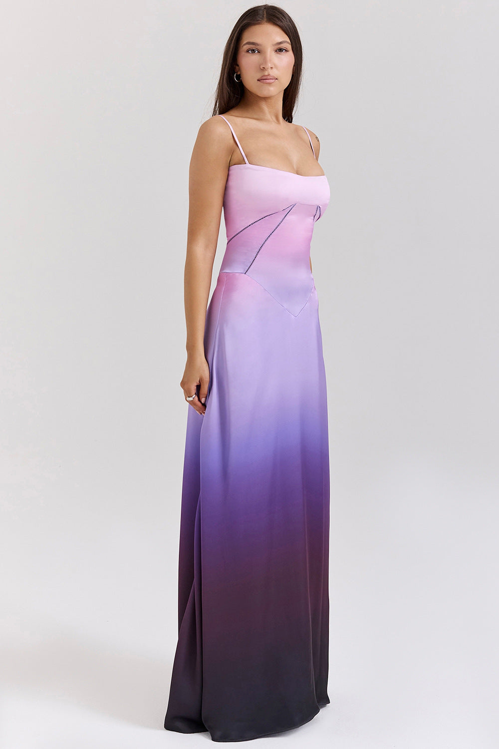 Women Wear Sexy Sling Dress Slim Fit Backless Maxi Dress Women Evening Dress