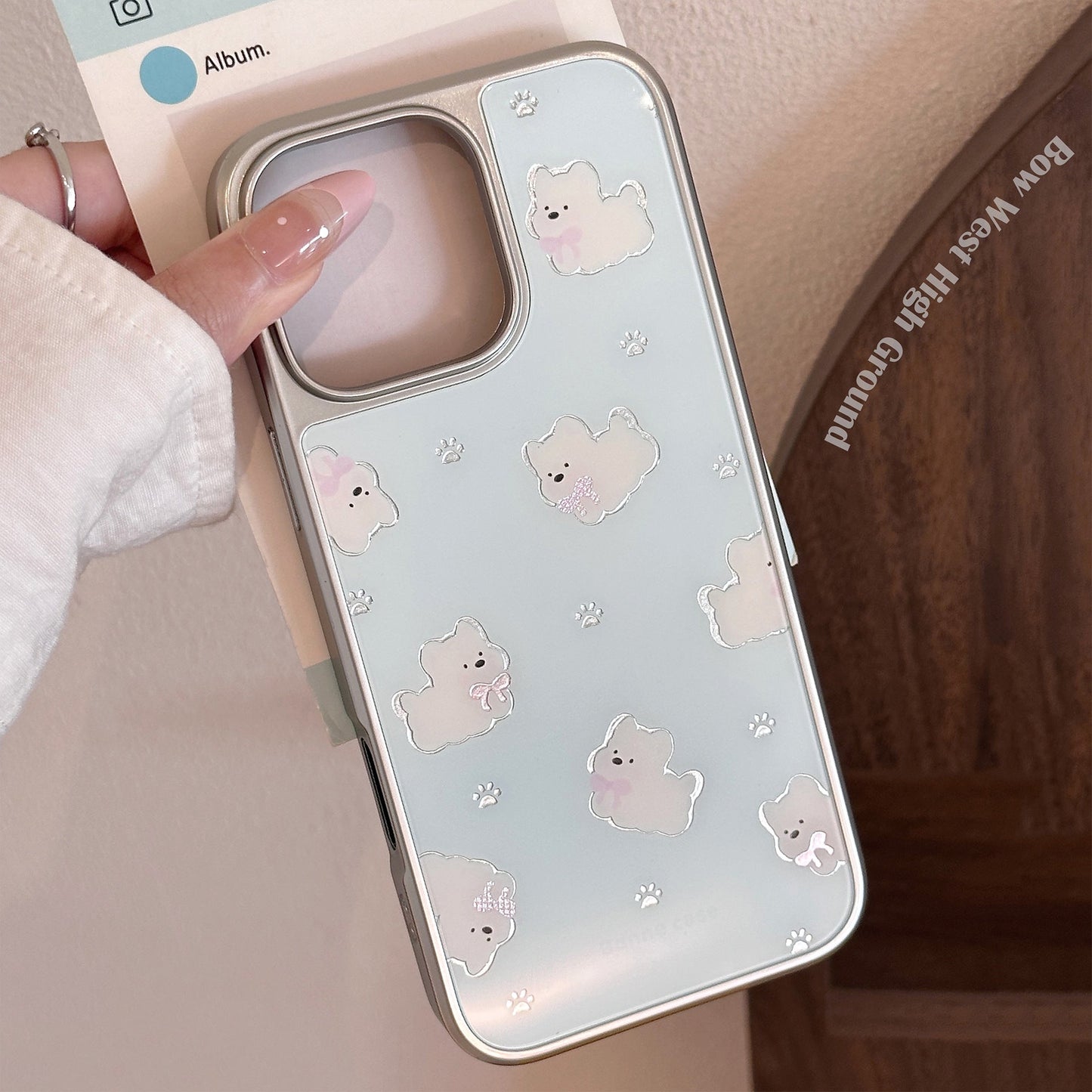 Gilt apple 16 pro mobile phone case max west highland magnetic suction bracket iphone17 electroplated silver 14 suitable for Huawei