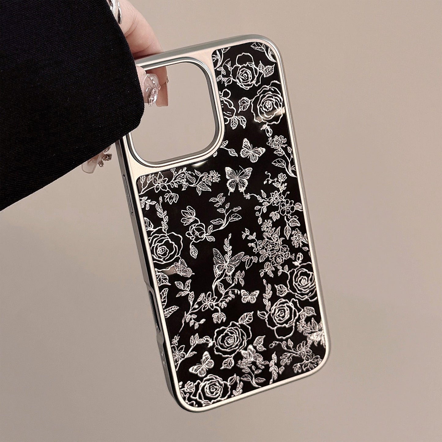 Funda de teléfono móvil Gilt Apple 16promax iphone17 galvanizado 13/14 mariposa 15 sentido premium adecuado para Huawei