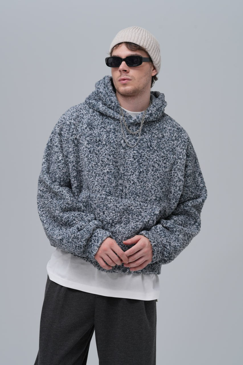 Sudadera con capucha de bucle extragrande