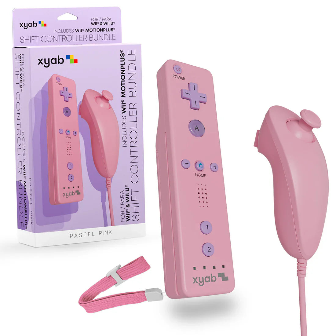 Paquete de control inalámbrico blanco compatible con Nintendo Wii y Wii U