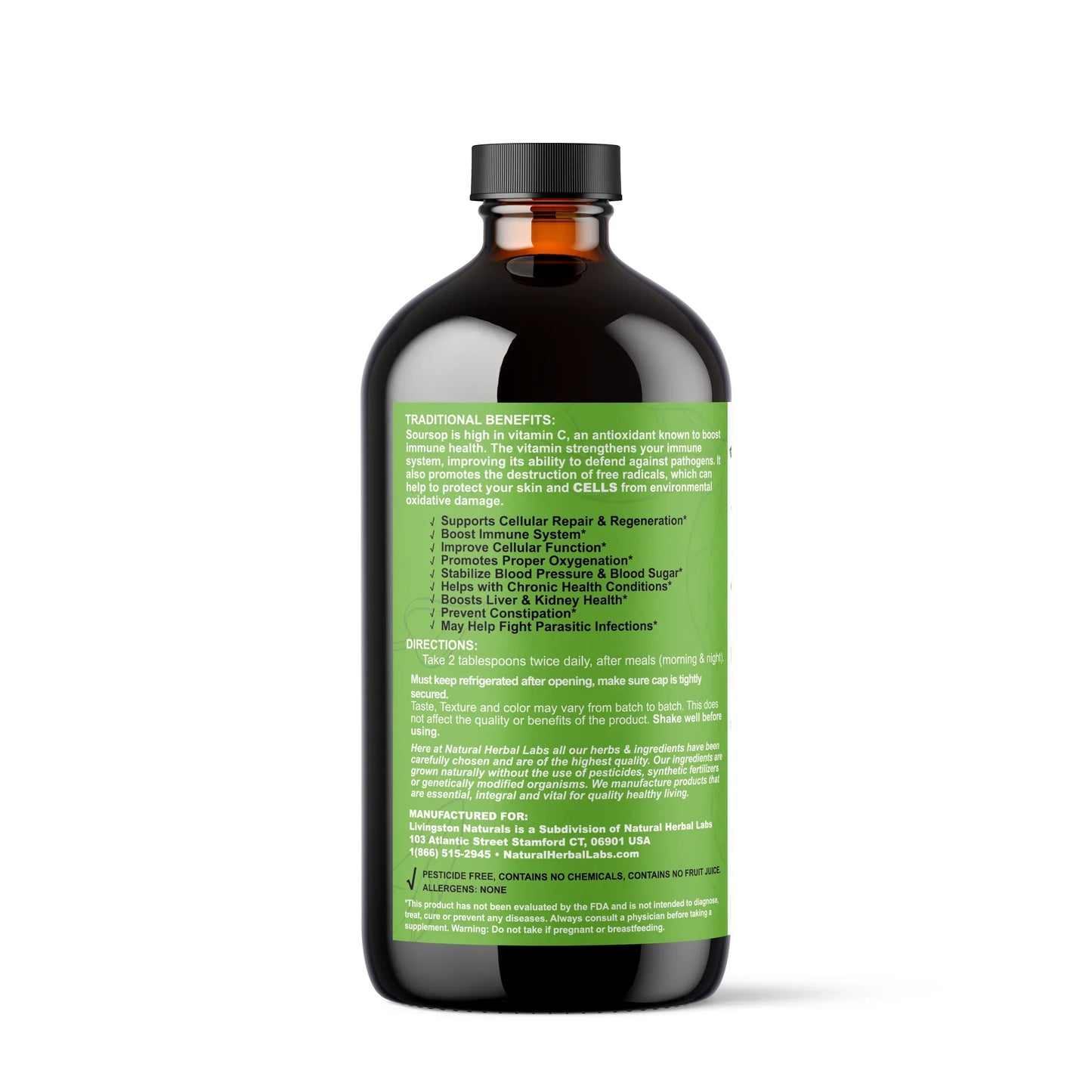 Organic Pure Soursop Blend by Livingston Naturals, Natural Herbal Labs