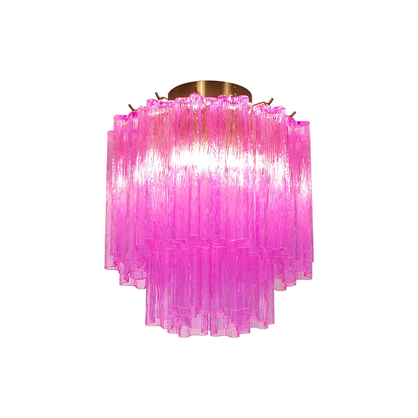 Lámpara de Techo Murano Tubos de Cristal Púrpura