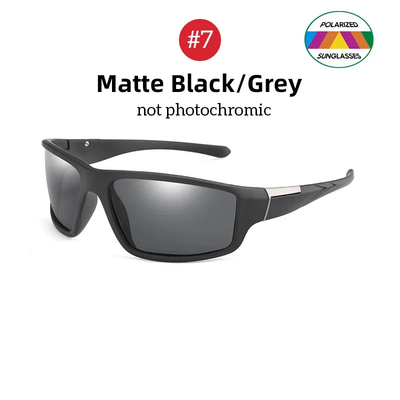 VIVIBEE Men Photochromic Sunglasses Black Sports Goggles Women Color Changing Polarized Driving 2026 Discoloration Sun Glasses