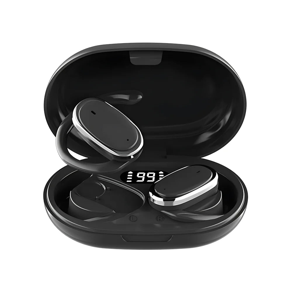 True Wireless Bluetooth Headsets ENC Noise Reduction Hanging Ear Long Battery Life 9D Stereo LED Digital Display Touch Earphones