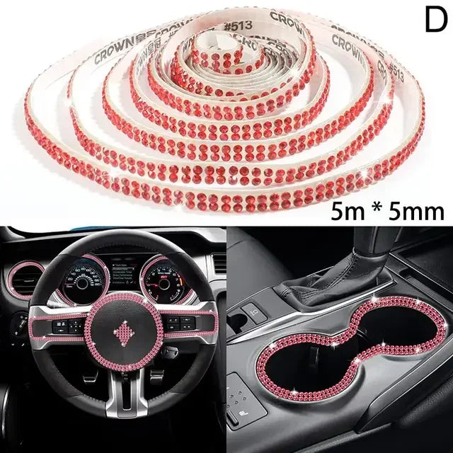 Car Decorative Stickers Auto Crystal Artificial Diamond Girls Car Decoration Accessories Auto Interior Cover Waterproof amagi
