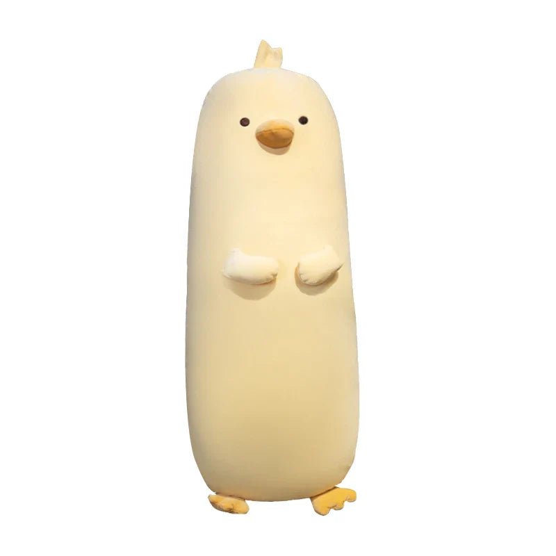 Peluche de almohada de pollo largo