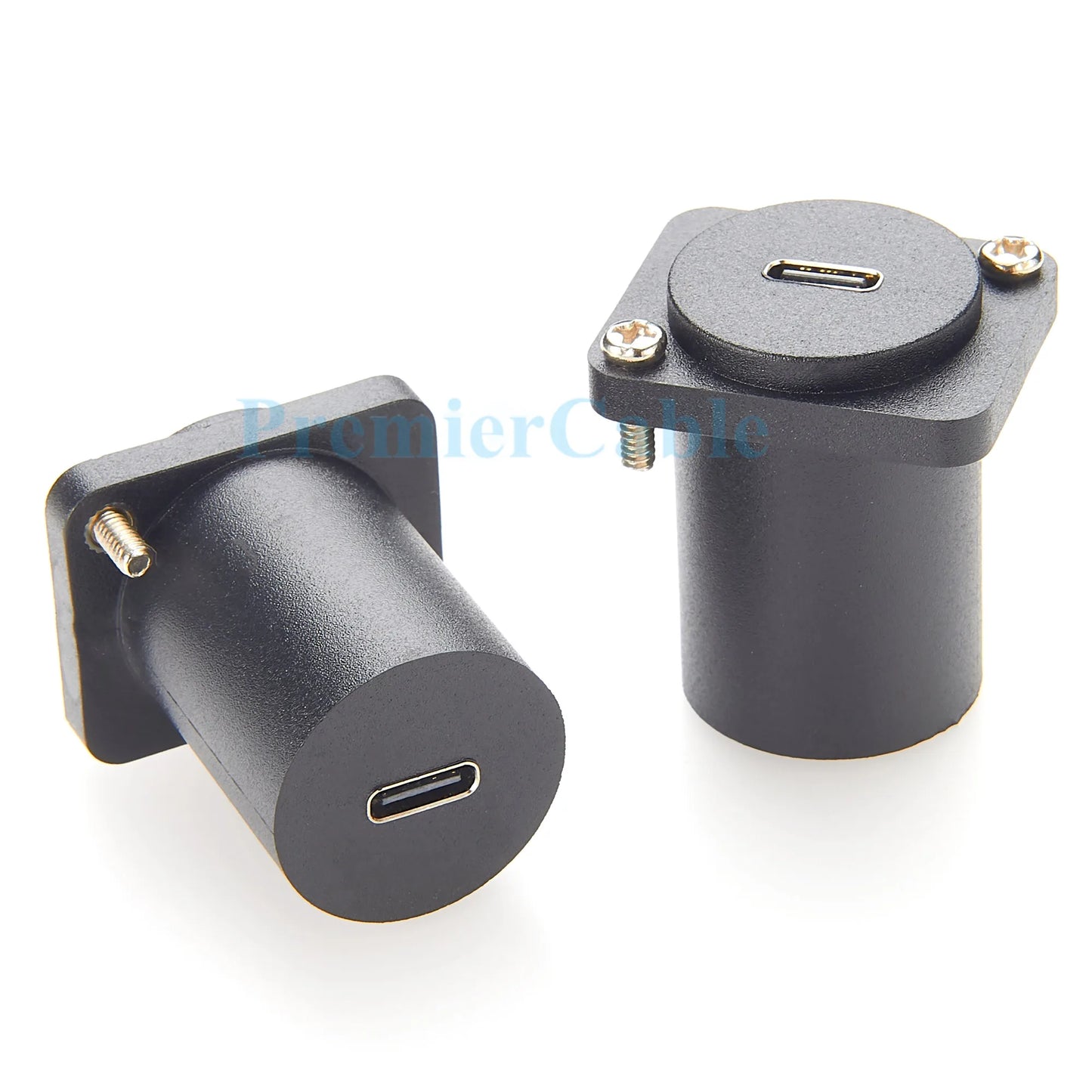 10Gbps USB C to USB C Panel Mount Adapter D-Type XLR Shell Type C 3.1 Female to Female Straight Connector Mounting Socket