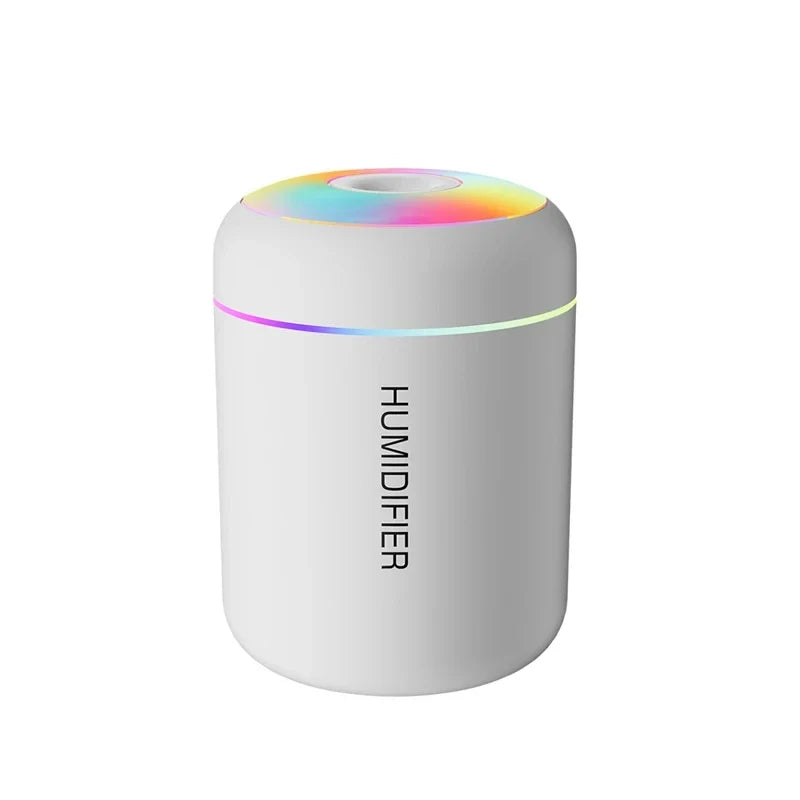 HOMEFISHMini Air Humidifier Usb Aroma Diffuser Essential Oil Purifier Cool Mist Sprayer Home BedroomLED Desktop humidificador