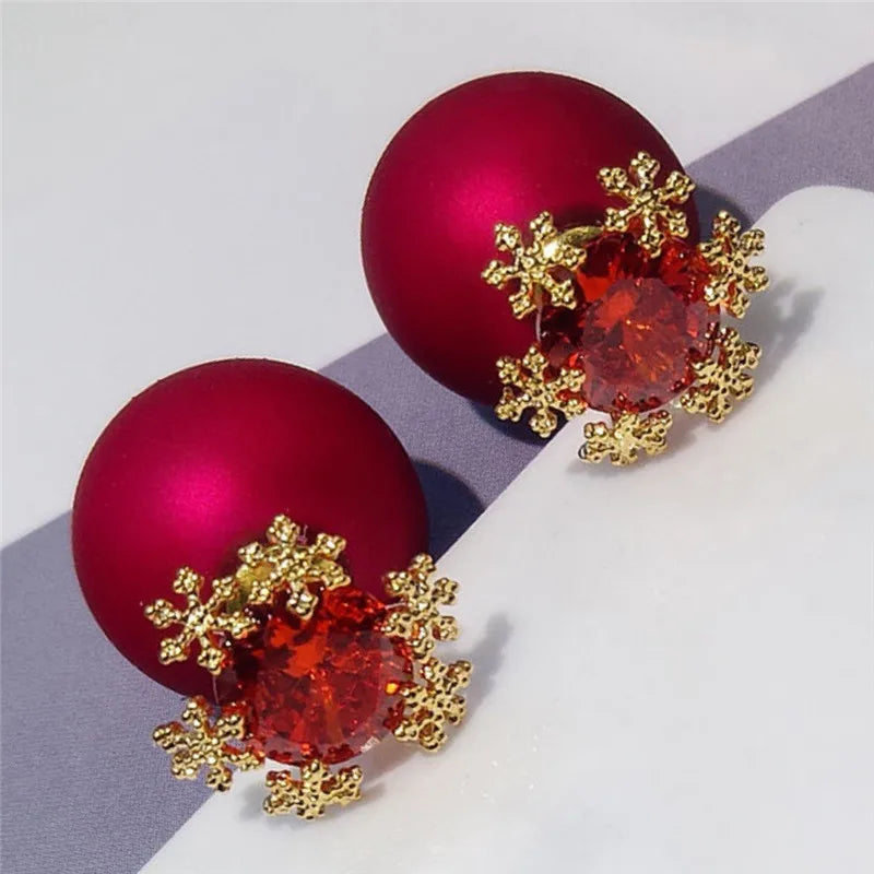 Pendientes de adorno navideño