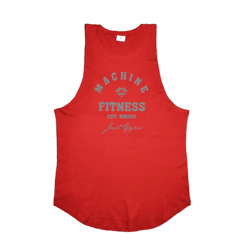 Camiseta de tirantes FlexFit: Camiseta de entrenamiento de algodón para hombre
