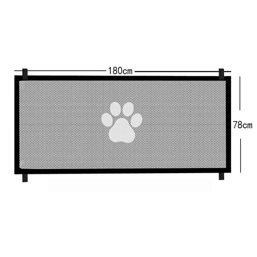 Dog Gate Mesh With 4Pcs Hook Dog Fence For Indoor and Outdoor Safe Pet Dog gate Safety Enclosure Pet supplies Dog Safety Fence
