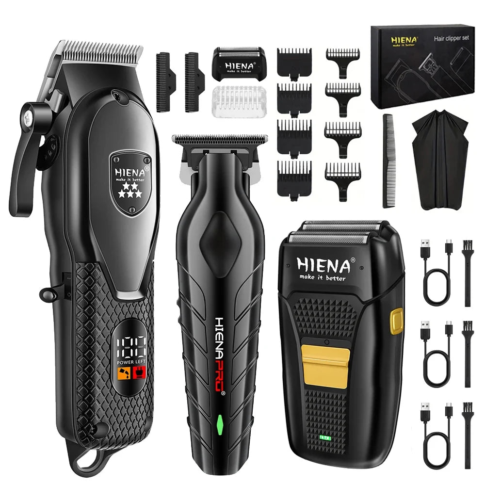 hiena Clipper Electric Hair Trimmer for men Electric shaver professional Men's Hair cutting machine Wireless barber trimmer