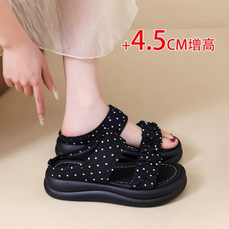 2026 Summer Sandals for Women's Thick Soled Casual Daily Life Shoes for Female Fashion Style Beach Flat