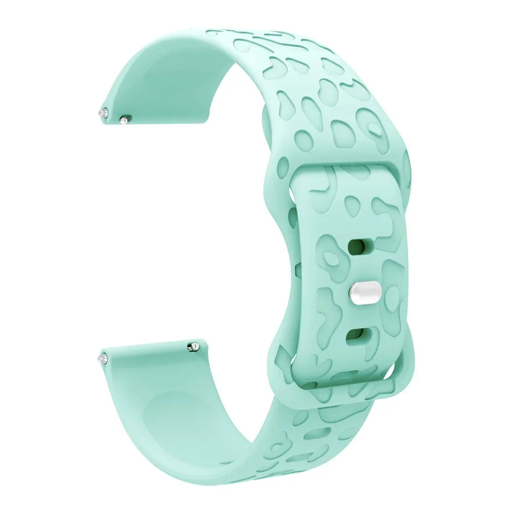 Amazfit Balance, GTR, GTS & Bip Leopard Print Silicone Band