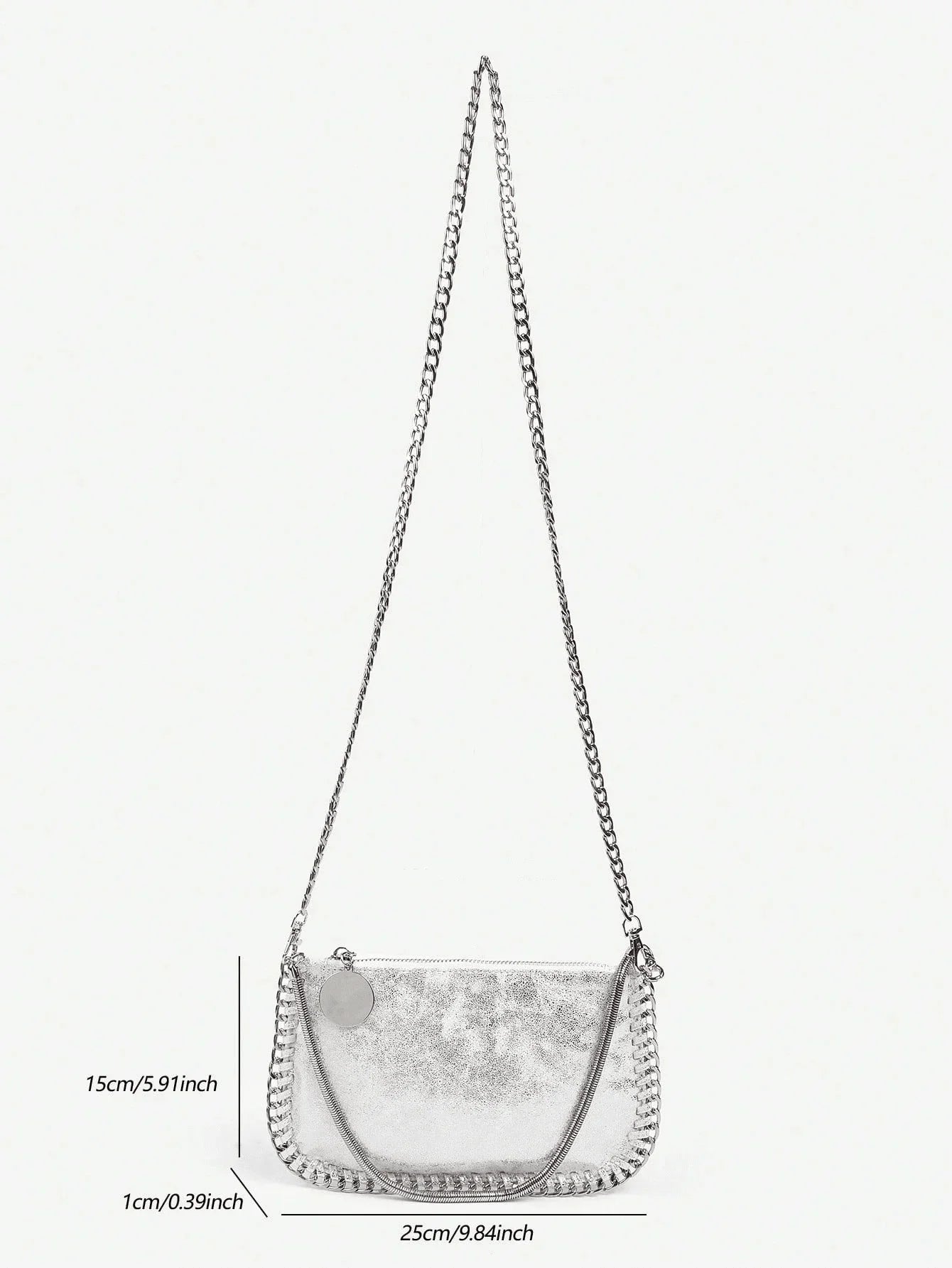 Women's handbags, vegan chain shoulder bag, chain bag, soft bag new chain shoulder bag