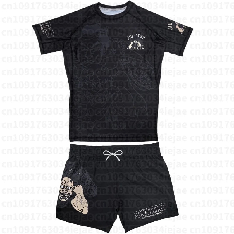 2026 Summer Freestyle Wrestling Set: Breathable, Quick-Drying Y2K Style Short-Sleeve T-Shirt + Shorts Two-Piece Set, Unisex