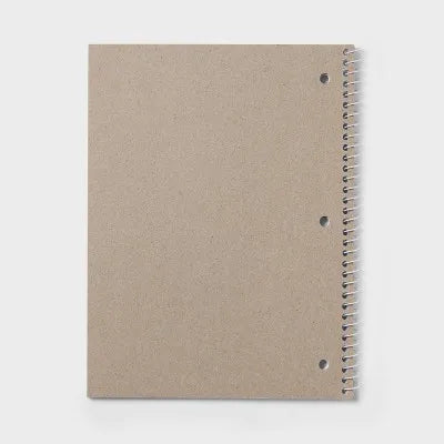70-Pack Spiral Notebook Wide 7.5"X10.5" Poly Cover 70 Sheets Pastel Green for Home Office School Essentials