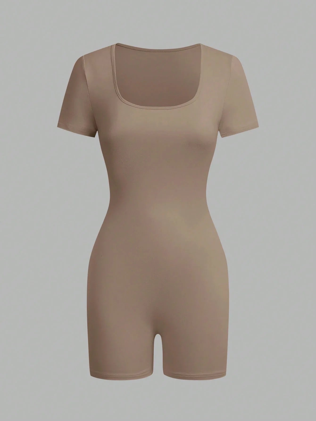 American short-sleeved outdoor and sports clothing, yoga integrated sports suit, women's fitness stretchy tight-fitting clothes