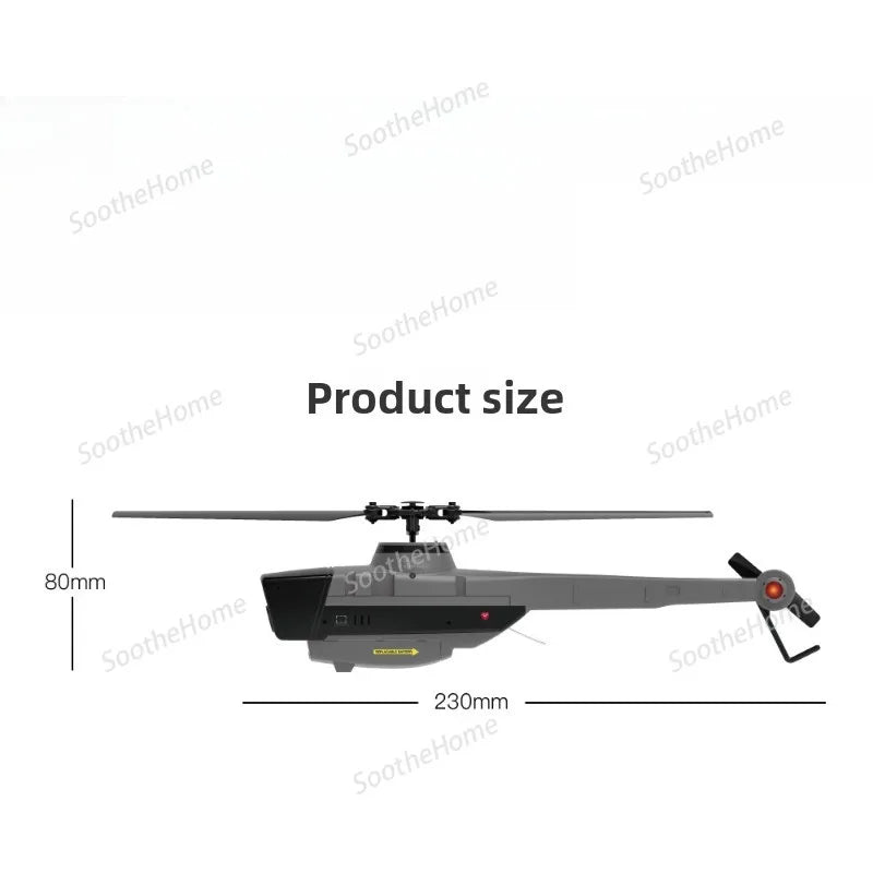 C128 RC Helicopter 2.4G System Remote Control 1080P Camera Wifi FPV 6-Axis Sentry Drone RC Helicopter Toy