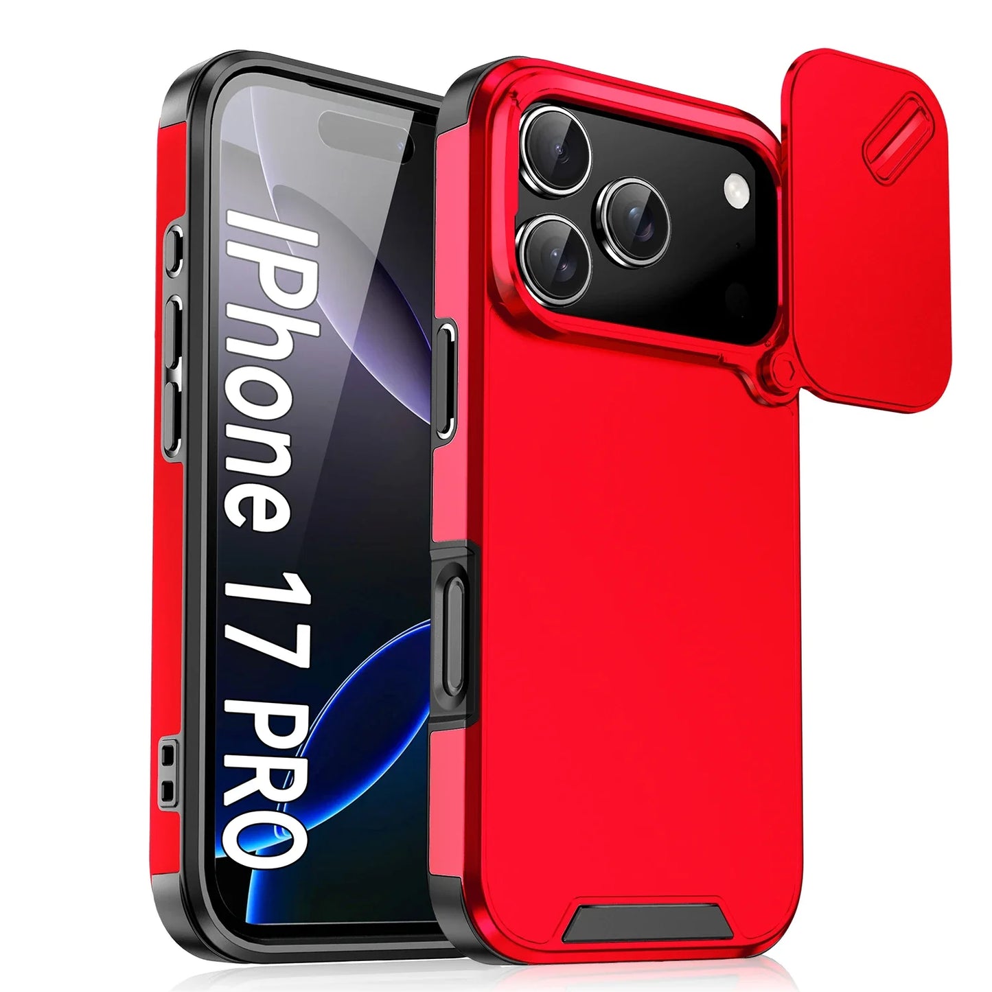 Anti-collision Shockproof Case For iPhone 17 Pro Max 17Air 17Pro 16E Cover Slide Camera Protective Cases For iPhone 17 Air Cover