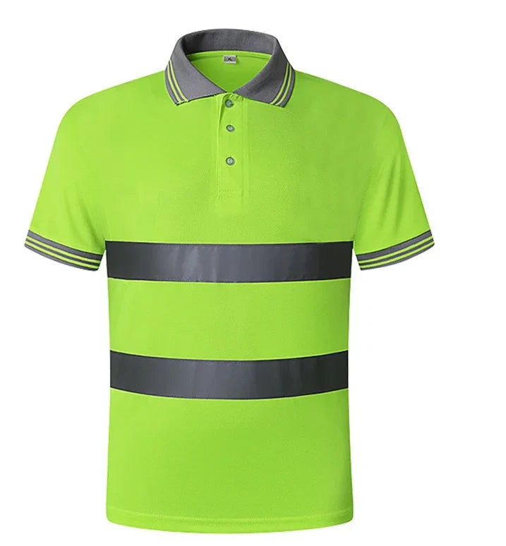 Men's Safety Vest Reflective Fluorescent Yellow Workwear