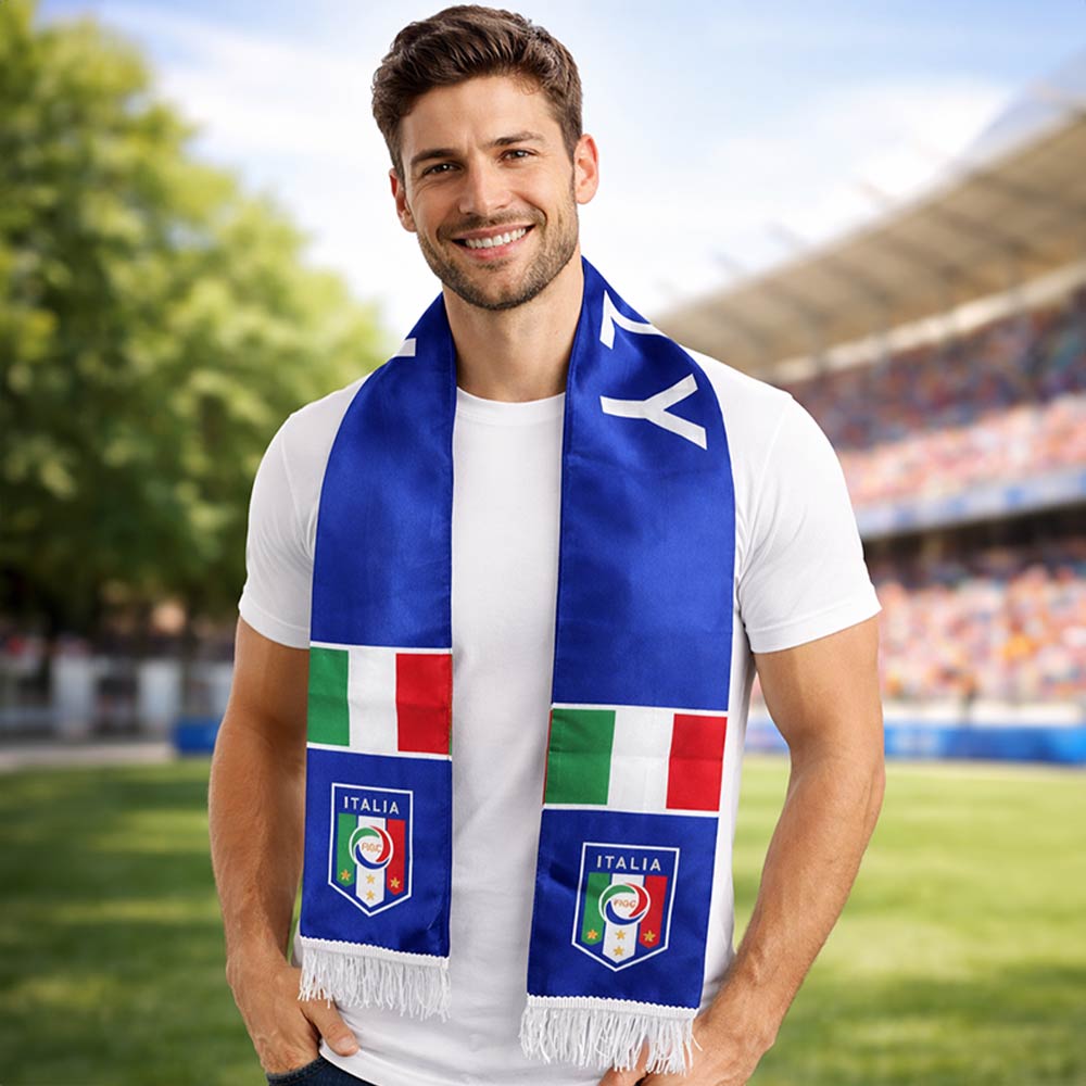 Italy National Team World Cup Soccer Fan Fringe Scarf