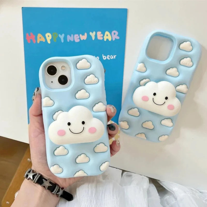 Funda de iPhone Nube Kawaii