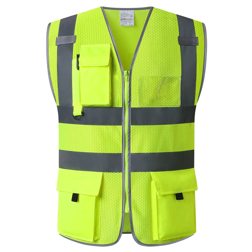 Reflective Safety Vest Breathable Durable Engineer