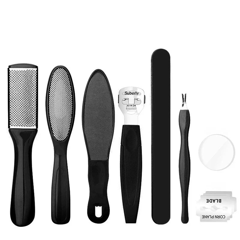 8 Piece Set Foot Octopus Fish Eye Exfoliating Heel Sharpener Heel Cramping Heel Cramping Heel Crackles Removal Files Heel Sole