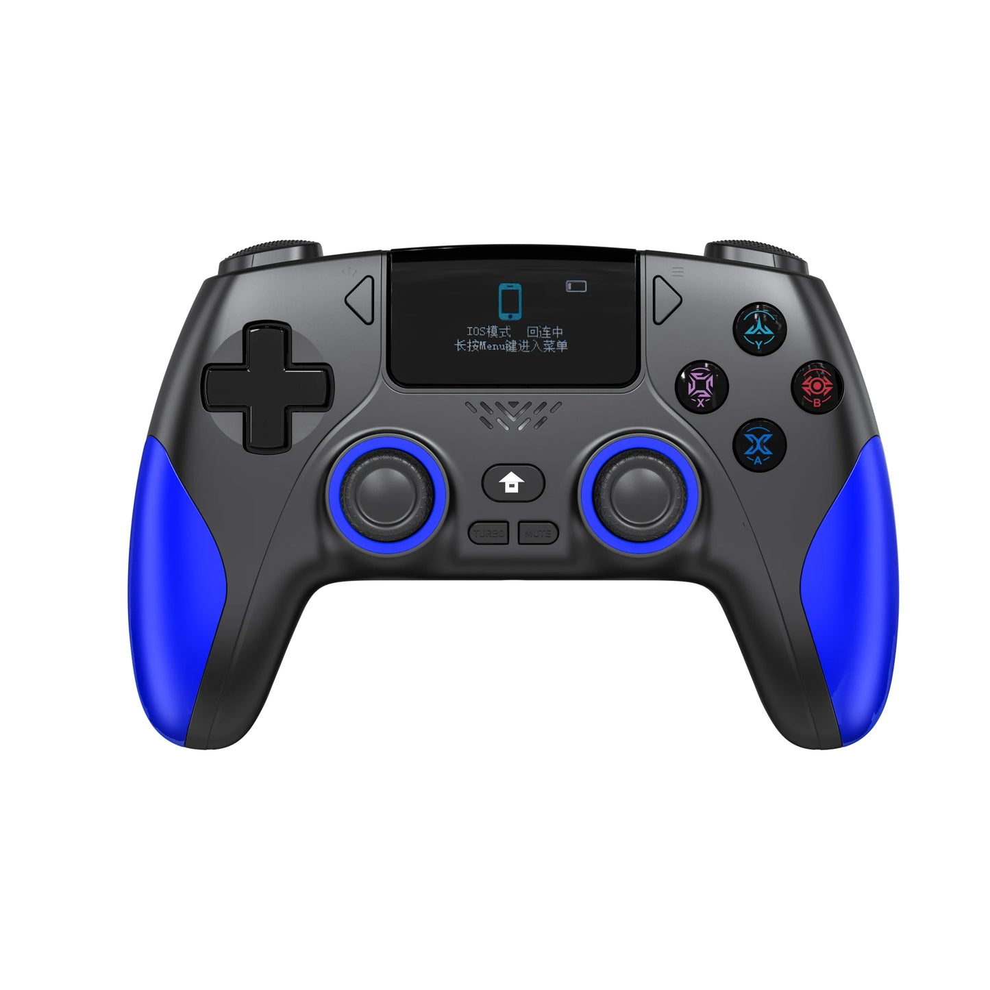 Smart Screen Wireless Game Controller, PS4 Gamepad with Customizable Display, Compatible with IOS Andriod Table Steam Switch