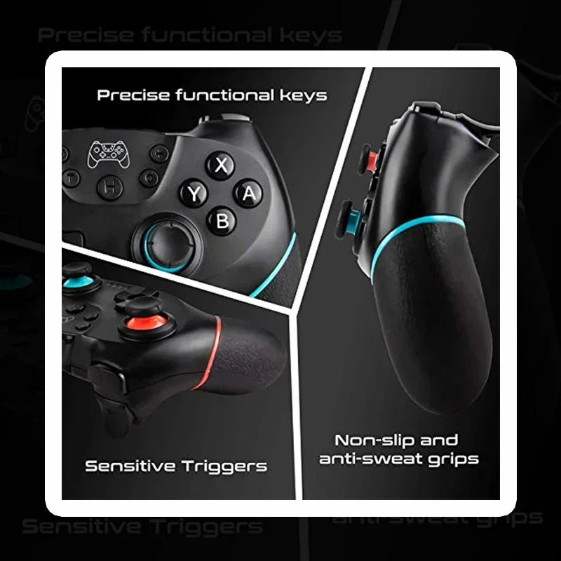 DATA FROG Wireless Bluetooth Game Controller For Switch/Switch Lite Console Joystick Gamepad