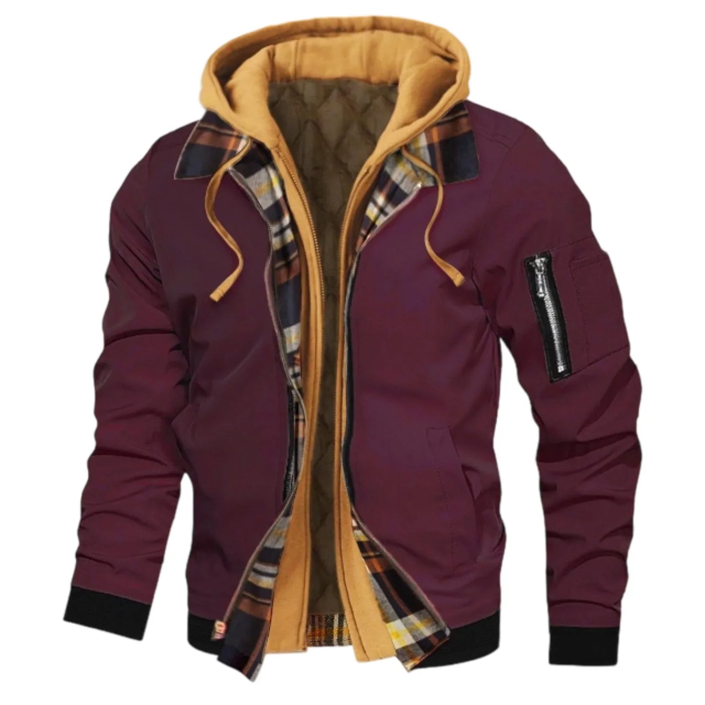 Chaqueta con capucha ChillGuard para hombre - Elegante dos en uno