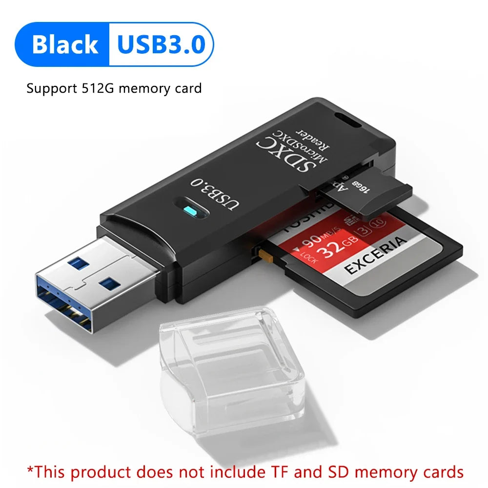 2 in 1 USB 3.0 Card Reader Micro TF Sd Card Reader Usb Adapter High