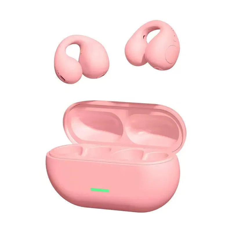 T75 Bluetooth headset 5.3 wireless bone conduction headset clip-on music sports game headset apply to smartphones