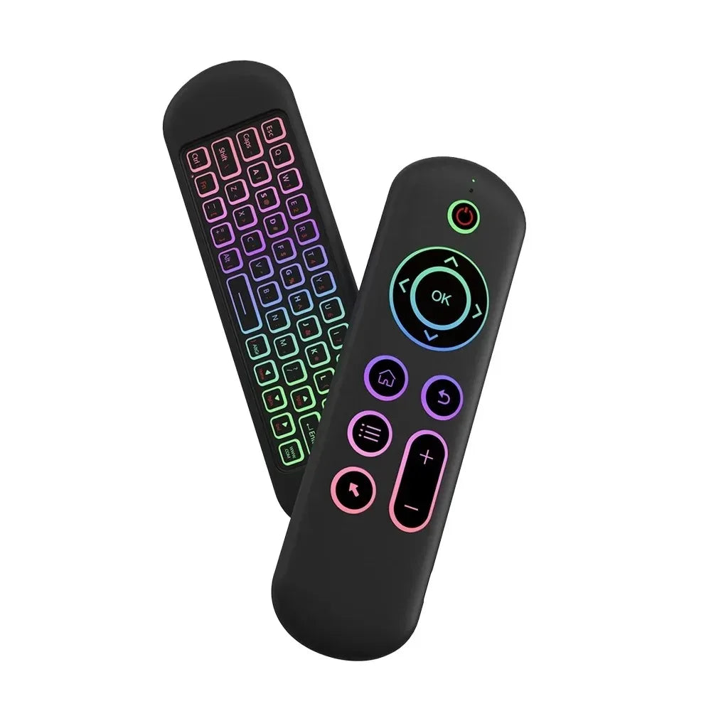 Bluetooth 2.4GHz Flying Mouse Keyboard Wireless M5 Air Mouse Voice Backlit Remote Control IR Remote Control for PC Android