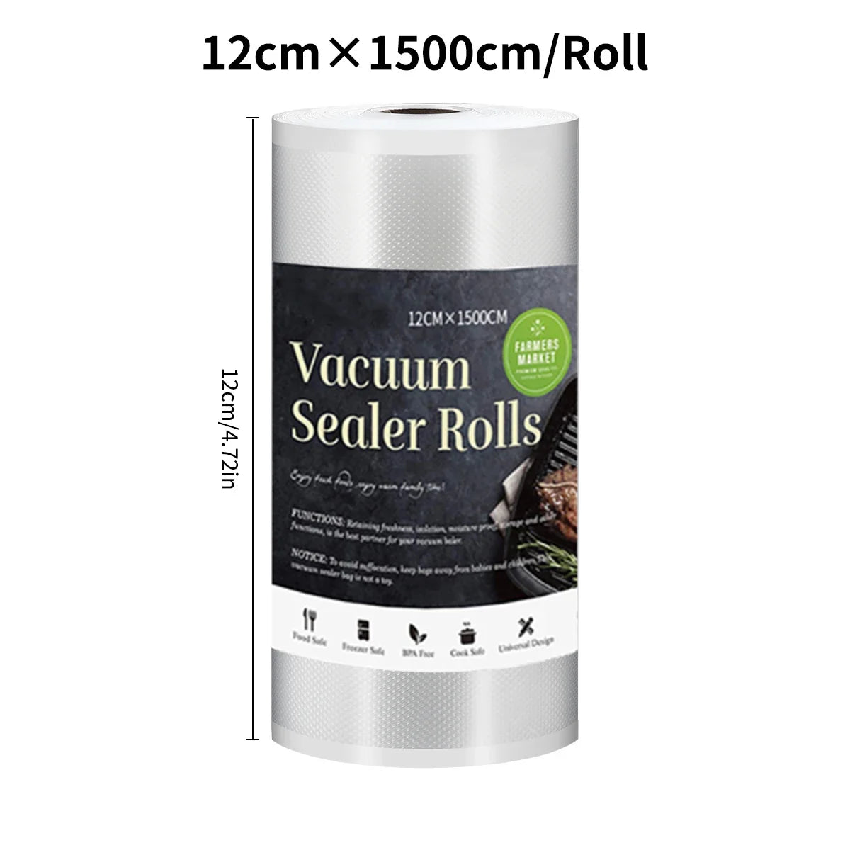 saengQ Kitchen Food Vacuum Sealer Bag Sous Vide Storage Bags For Vacuum Packaging 12/15/20/25/30cm*1500cm/Rolls