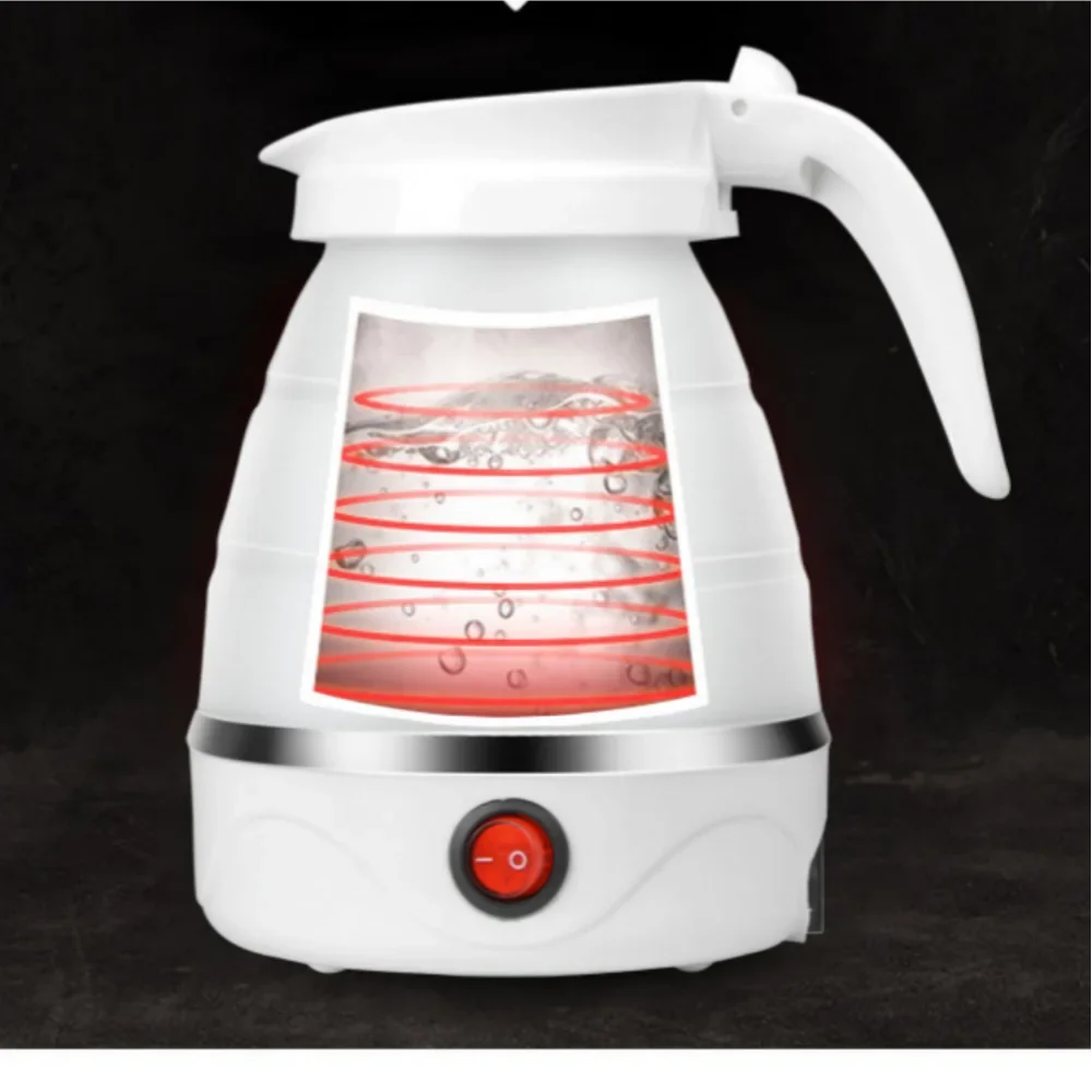 600ML Foldable Electric Travel Kettle Portable Water Boiler