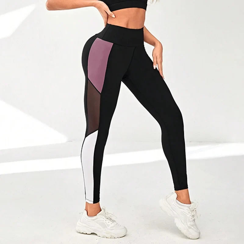 Feel Confident Look Fabulous Mesh Detail Leggings
