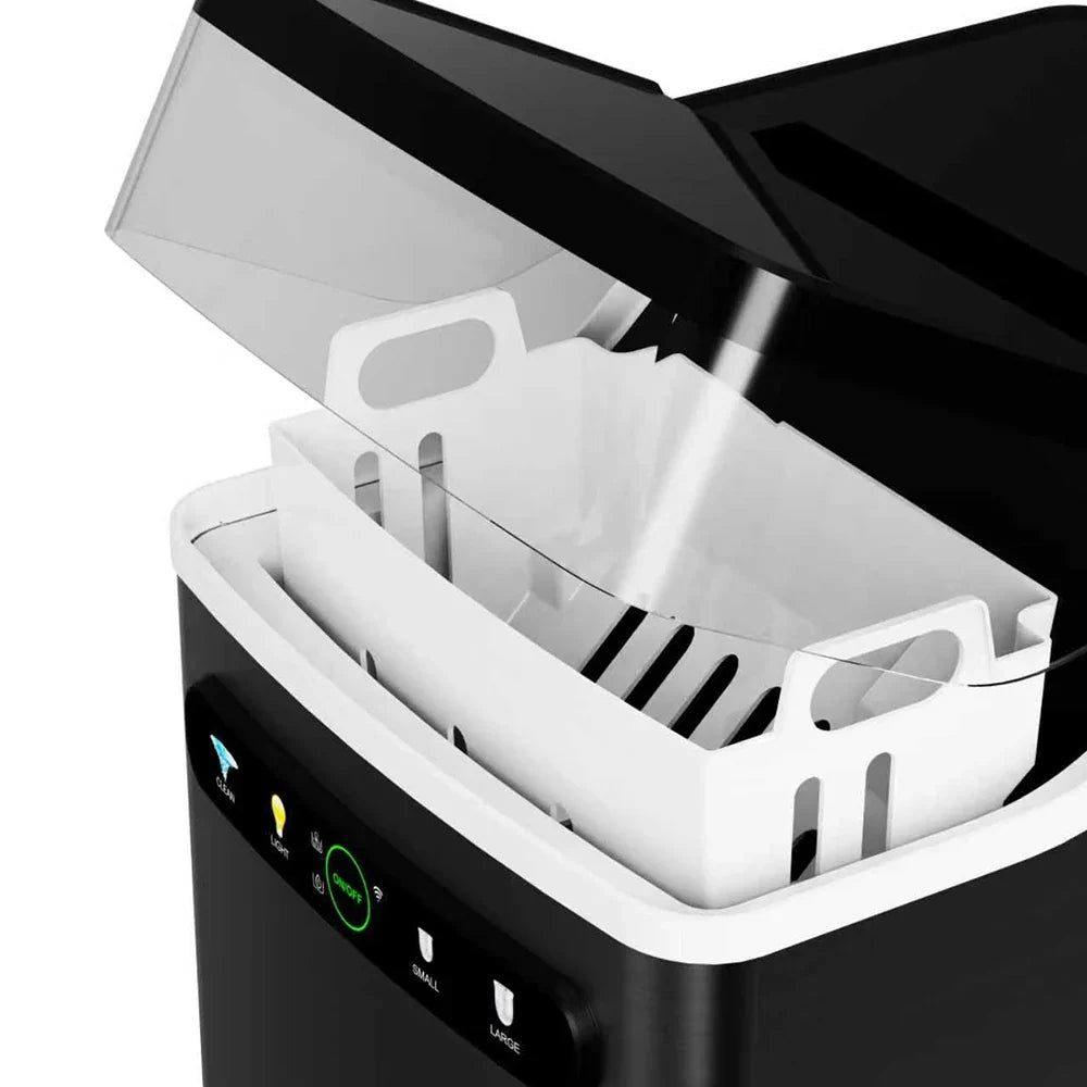 1.5L Table Top Automatic Ice Maker Stainless Steel WiFi Touchpad Control 15kg/24hrs Electric Portable Household