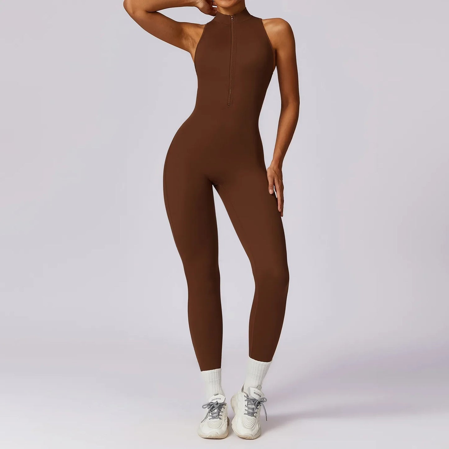 Mono de yoga ZipFit: Conjunto de ropa deportiva para mujer