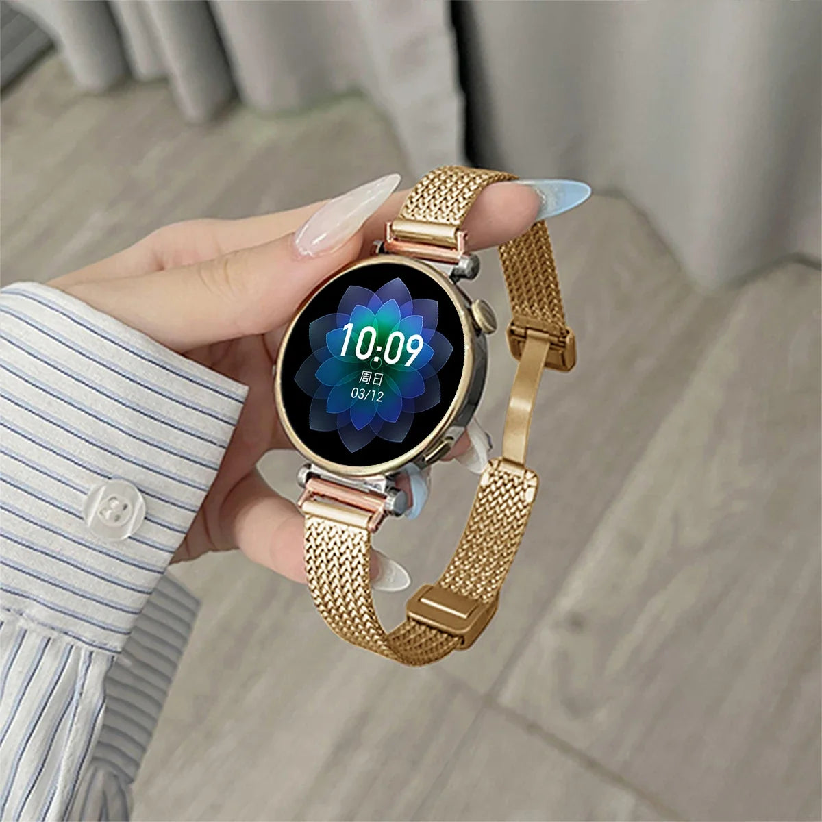 TicWatch Pro 3, E3 & GTH Slim Magnetic Metal Mesh Band