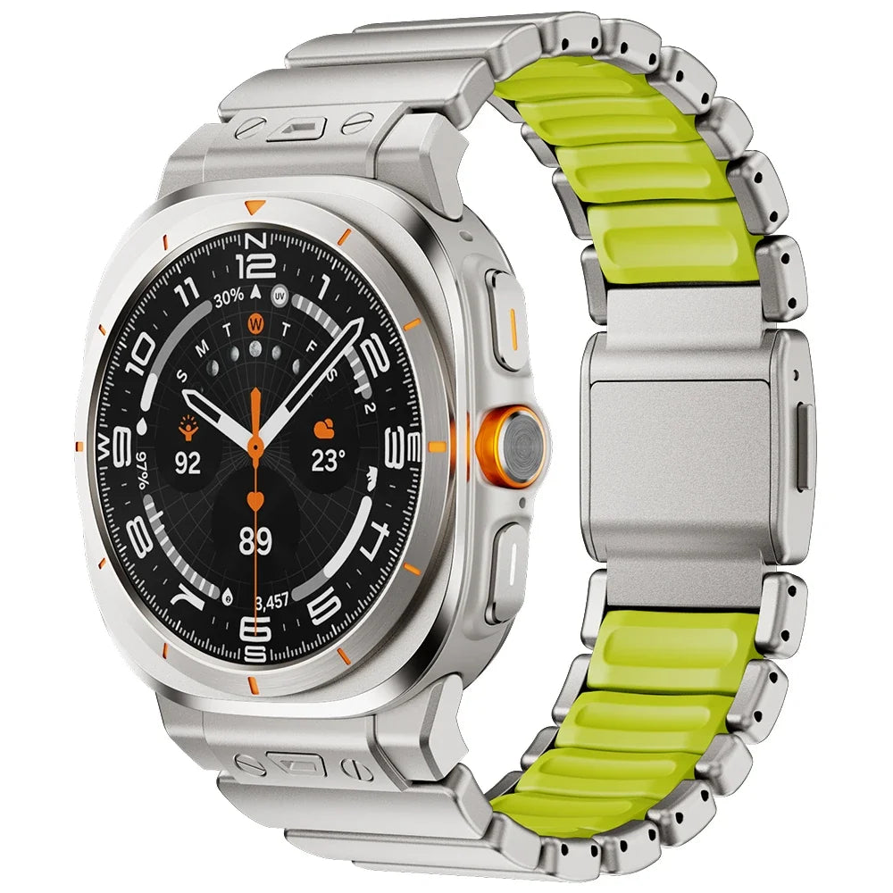 Samsung Galaxy Watch Ultra & Ultra 2 Metal & Silicone Link Band