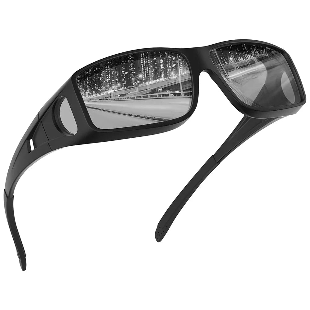 CRIXALIS Polarized Fashion Sunglasses Men Night Vision For Driving AT Night Women Men Anti-reflective UV400 Protection