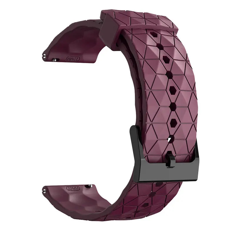 COROS PACE & APEX Geometric Silicone Band with Black Buckle