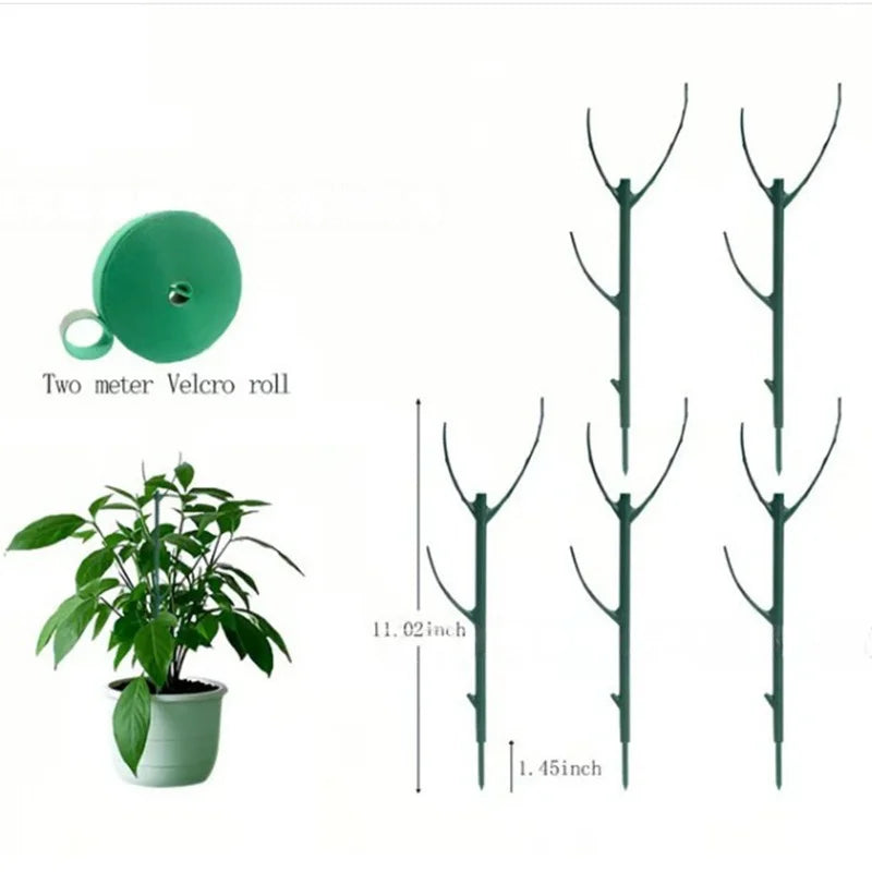 10pcs Monstera Plant Support Set Stackable Tall Poles with Ties