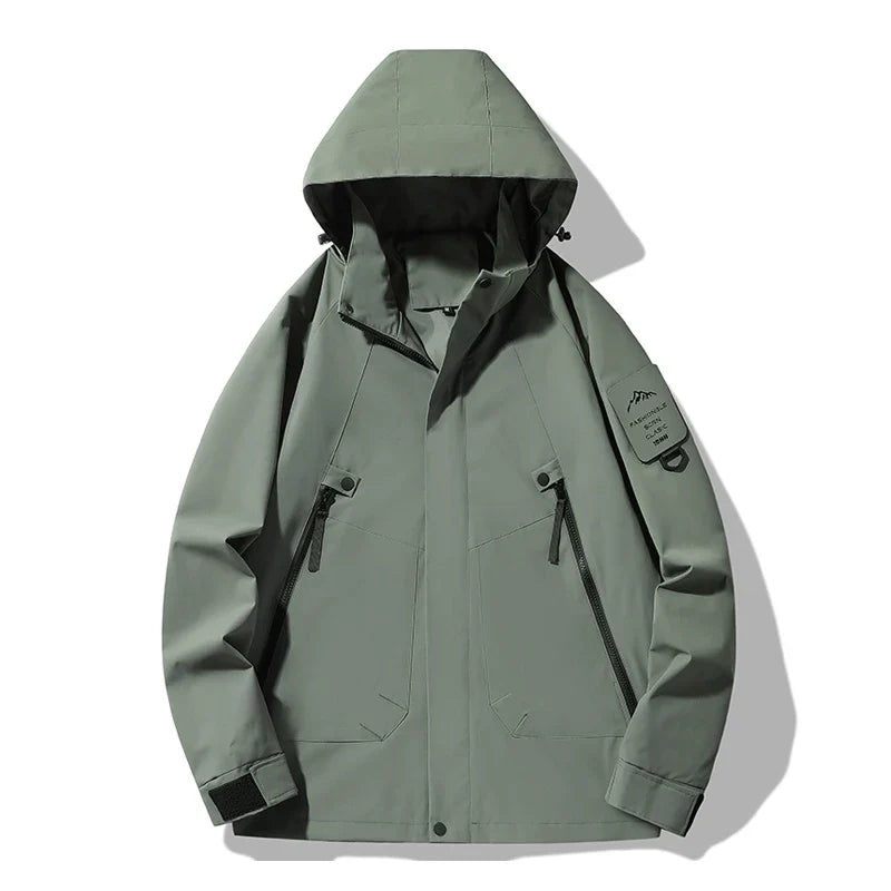 JNLN Women's Men's Waterproof Jacket Climbing Hiking Camping Trekking Windbreaker Unisex Outdoor Windproof Rain Coat Antifouling
