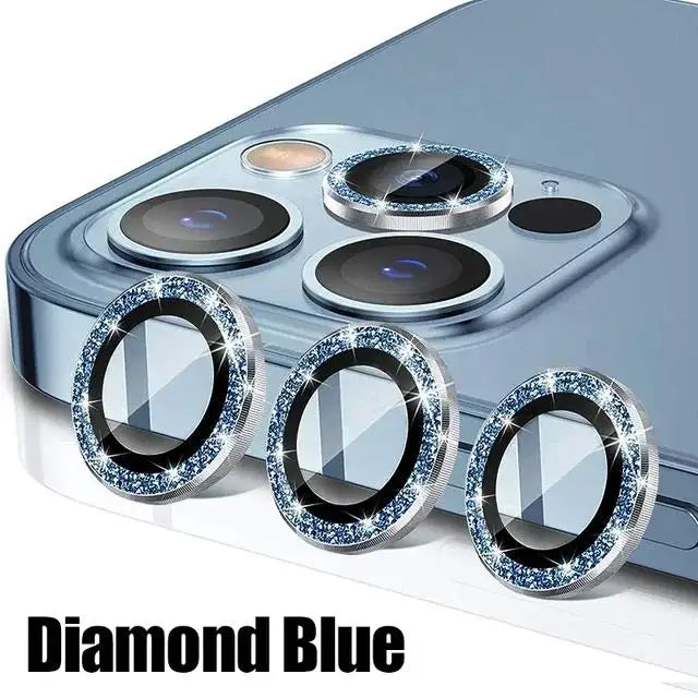 Lens Tempered Glass Protector For IPhone 16 15 14 Plus For 13 Mini For IP 13 14 15 16 Pro Max on Lens Cover Film Black Silvery