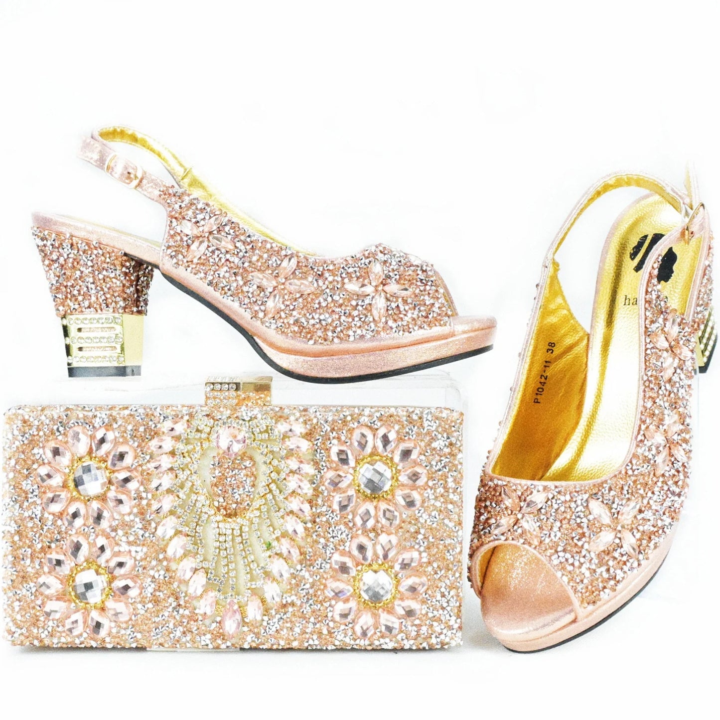 Nuevo Set de Zapatos y Bolso de Llegada, Sets Africanos HAS1-9